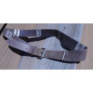 Legend Supply Belt Men's Genuine Leather 11578 Brown 34"-38" Canada Silver Tone